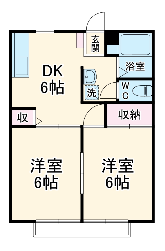 サンライズ D棟の間取り