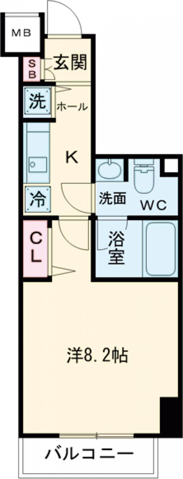 ラフィスタ野方・203号室の間取り