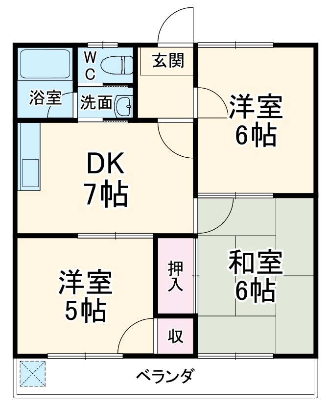 コーポ高柳の間取り