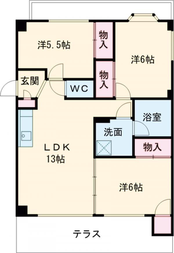 ボヌールの間取り