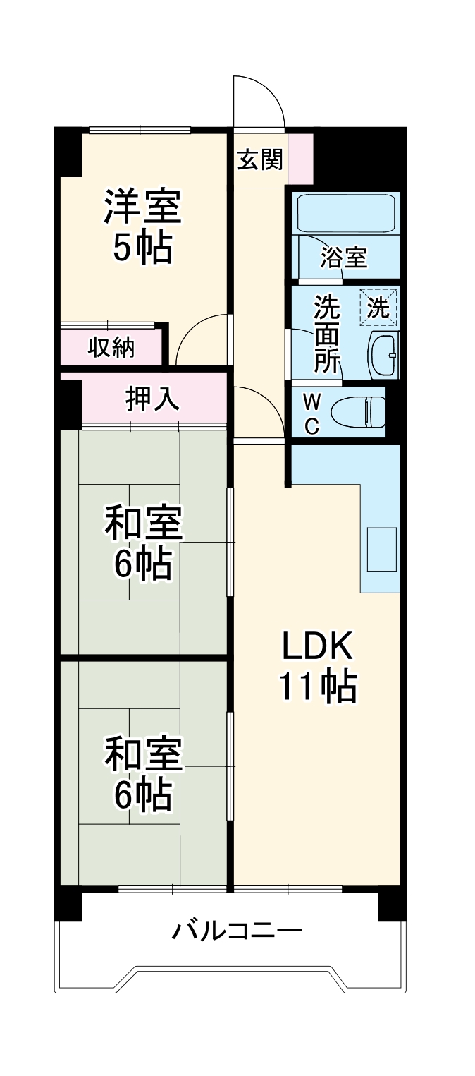 ラジョーヌの間取り