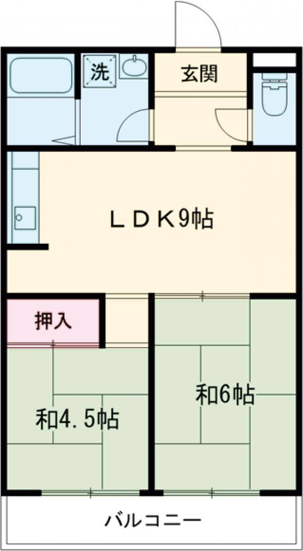 タウンハイツ穂積の間取り