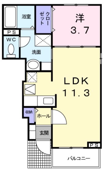 ウィンドミル123ーⅢの間取り