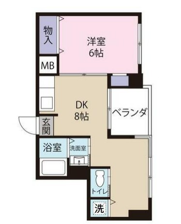 第2折笠コーポの間取り