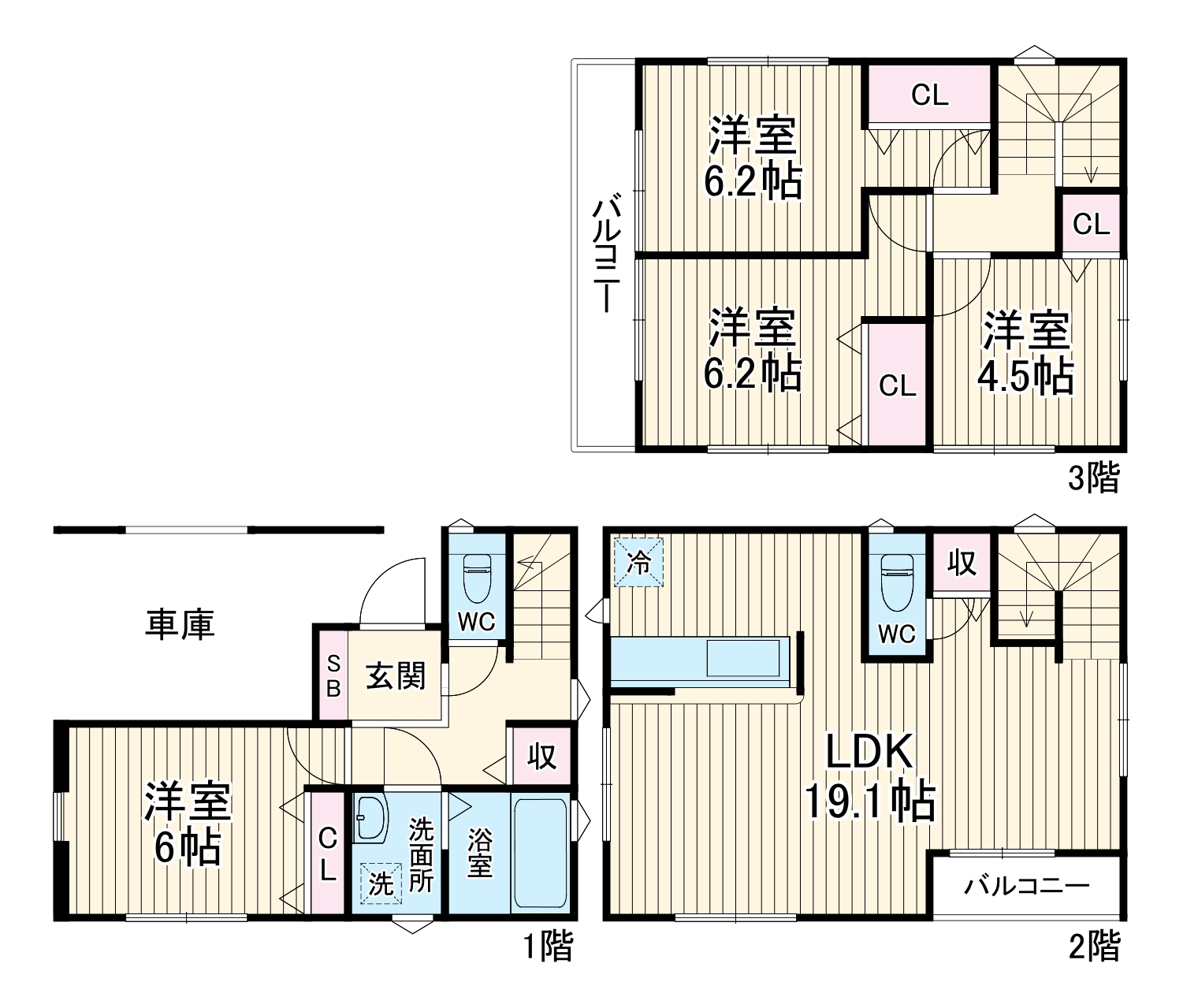 Kolet浦和大谷口#06の間取り
