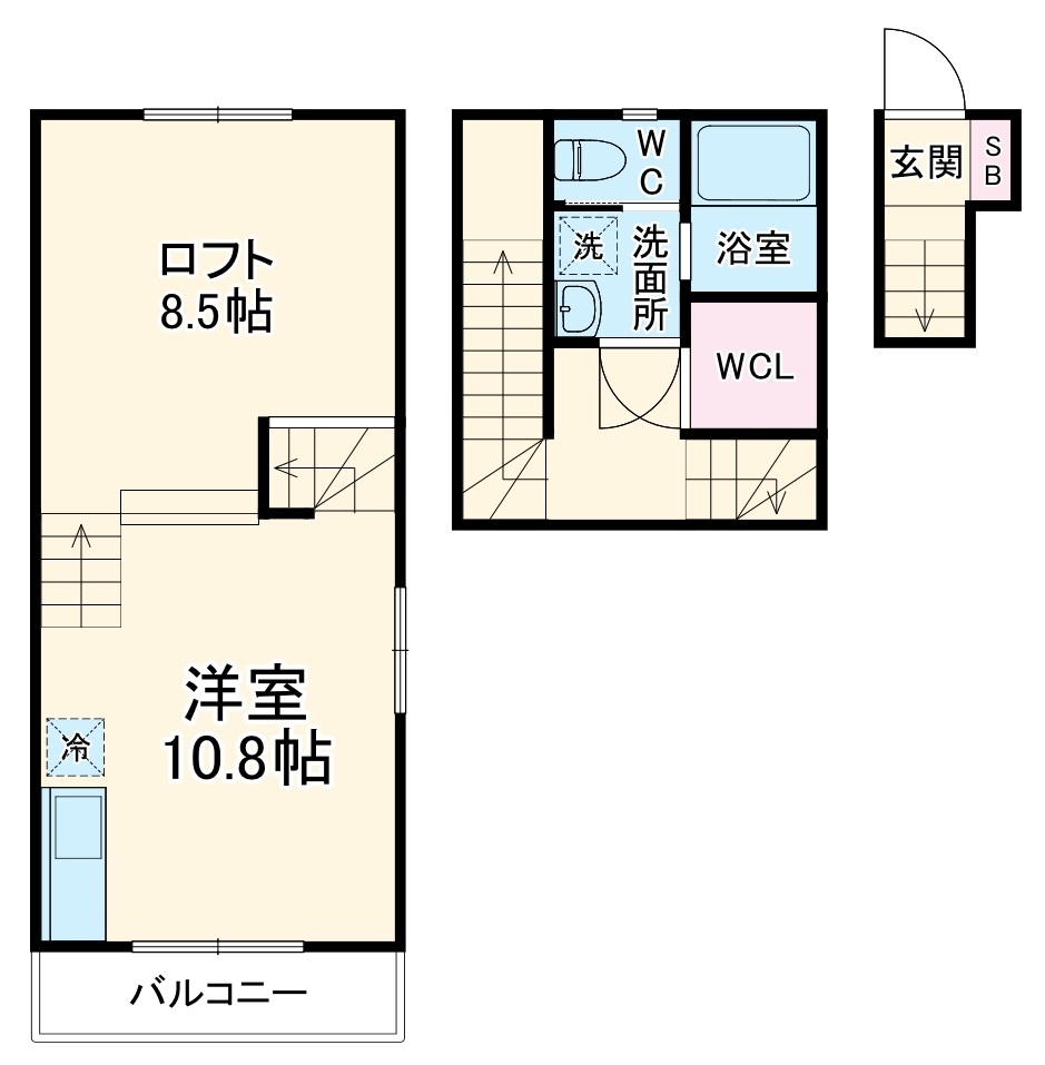 Ｆ－ＨＥＩＭ（エフハイム）・203号室の間取り