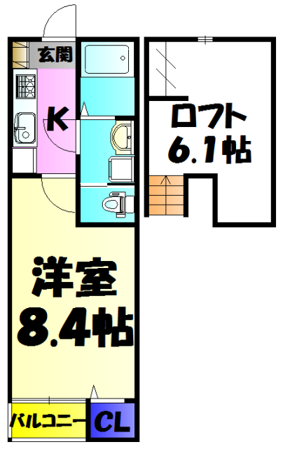 サンテラス浜野の間取り