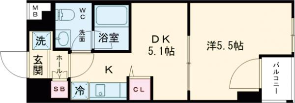 ラフィスタ赤羽の間取り