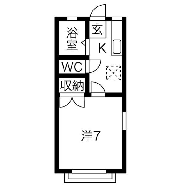 ハイツいぬいの間取り