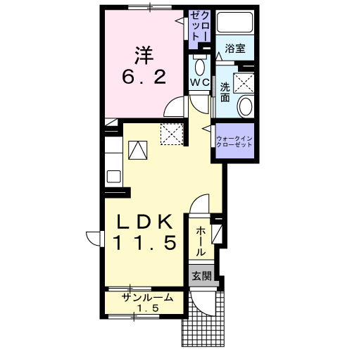 アマデトワールY・Sの間取り