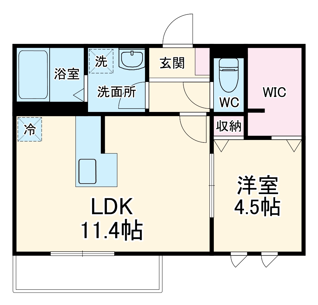 ユアメゾン北一色の間取り