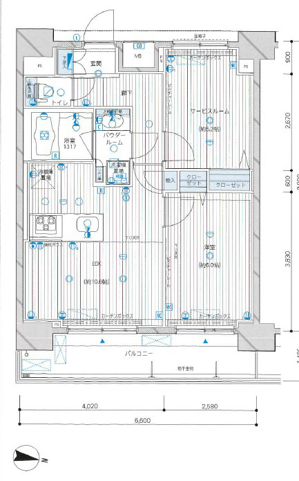 メインステージ王子Ⅱの間取り