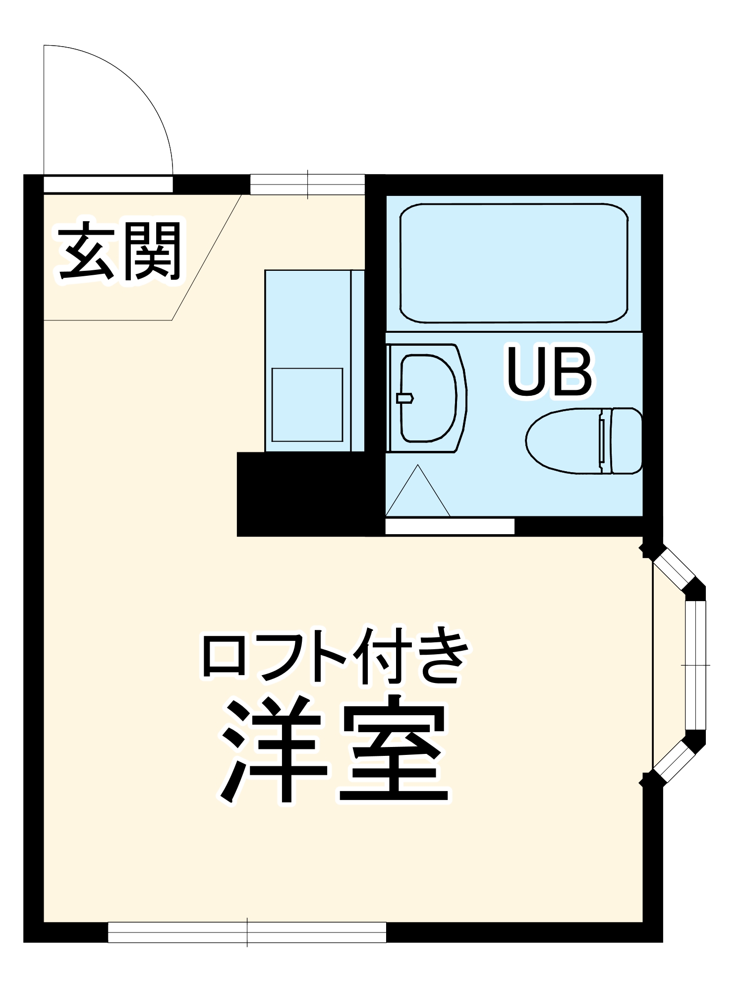システムハイツの間取り