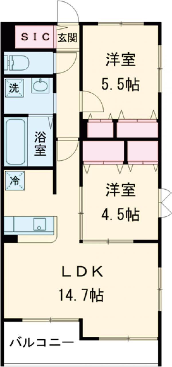 Charmeの間取り