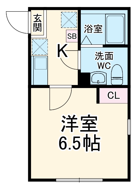 相模原の完工年月(2023年12月)築の賃貸アパートの間取り