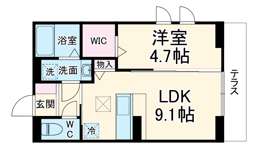 ディーグラシューズの間取り