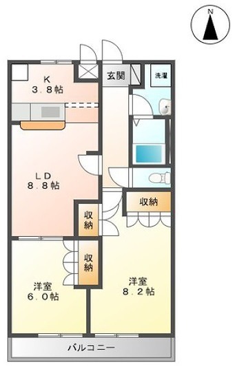 ソレアードMの間取り