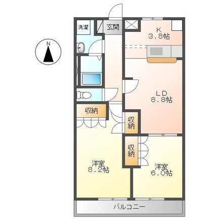 ソレアードMの間取り