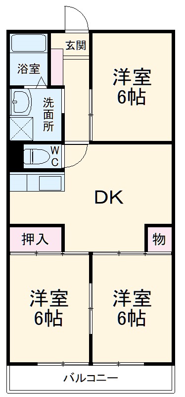 笛木第二マンションの間取り