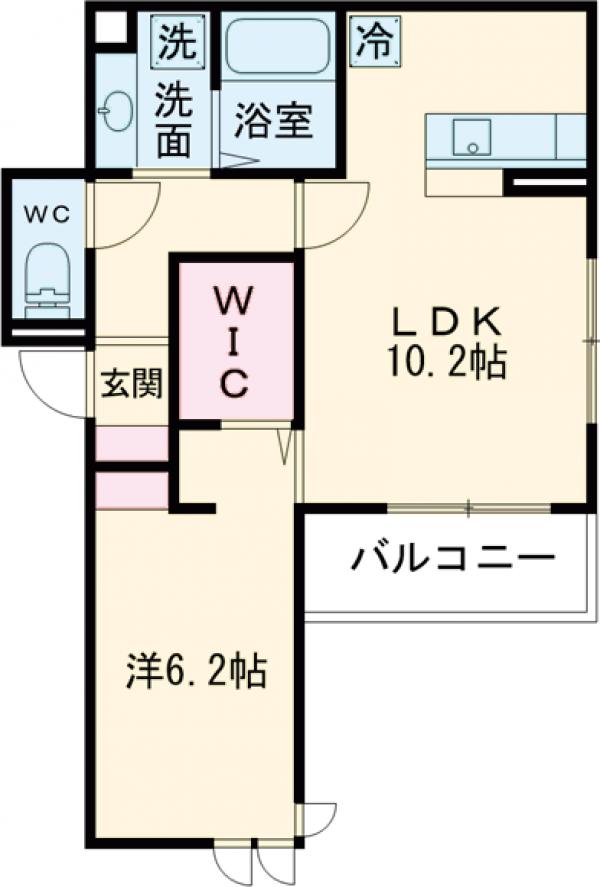 パレHSPⅡの間取り