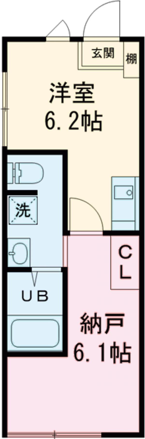 ORIENTAL APARTMENTの間取り