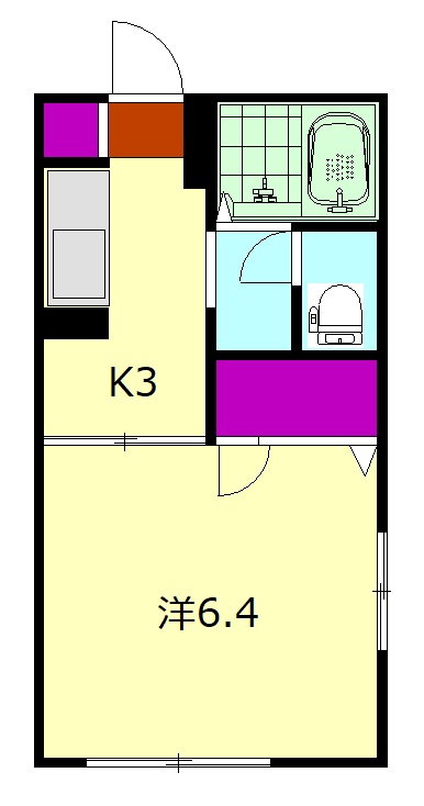 シャトー中沼の間取り