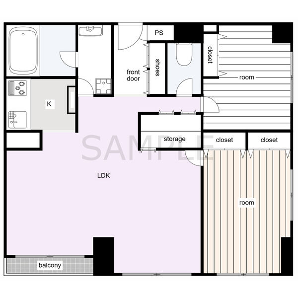 月見ヶ丘マンション G棟の間取り
