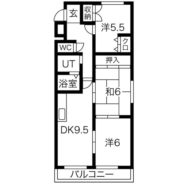 パレスウイングの間取り