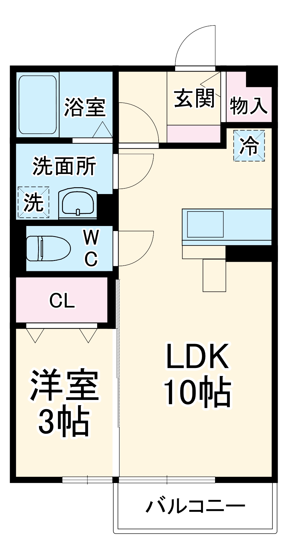 メゾンローレルⅠの間取り