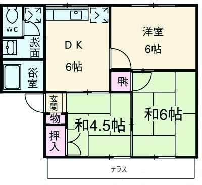 ライムハイツの間取り