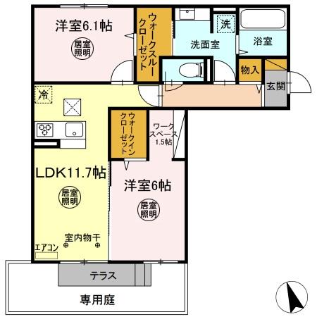 サクシード高浜 Bの間取り
