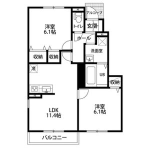 クレール イリスの間取り