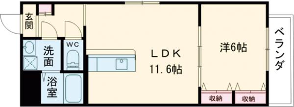 シャルレ7番館の間取り