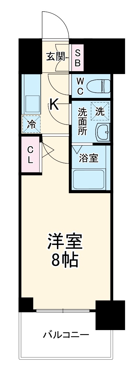 エスリード大阪グランフォートの間取り