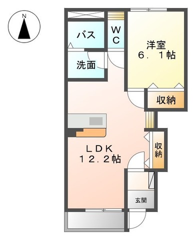 ア・レーズ秀の間取り