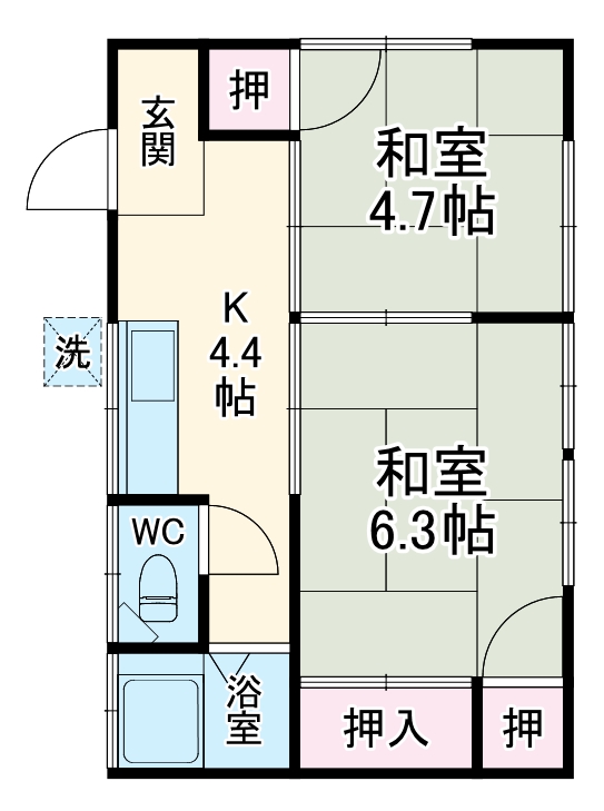 カトレアコーポの間取り