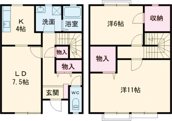 レジェンツの間取り