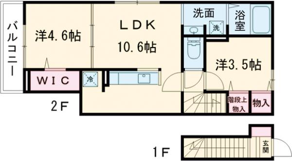 ルリアン給田の間取り