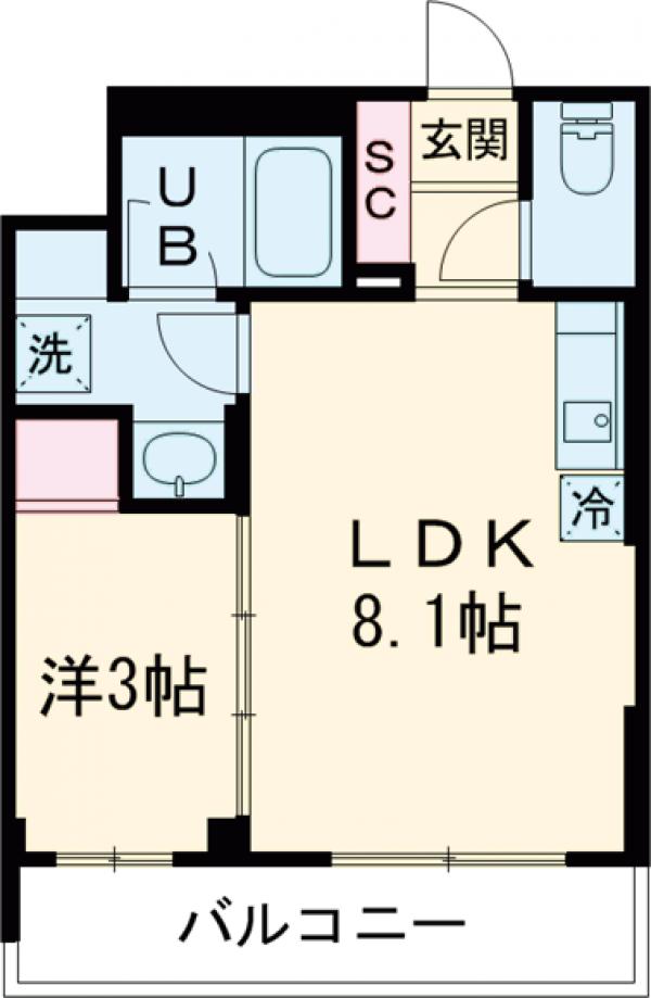 イプセ中野三丁目の間取り