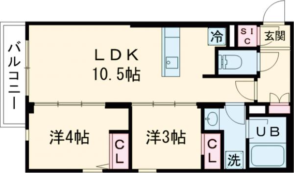 イプセ中野三丁目の間取り