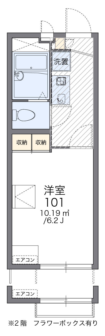 レオパレスN Ⅰの間取り