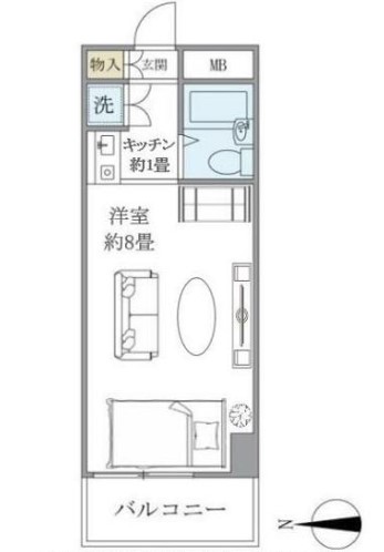番衆エムエスビルの間取り
