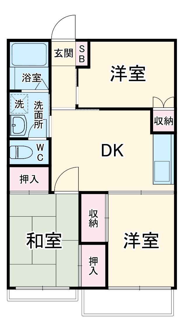 サニーセゾン東永谷E棟の間取り