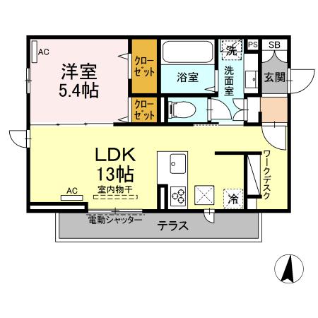 ヴィラ胡蝶の間取り
