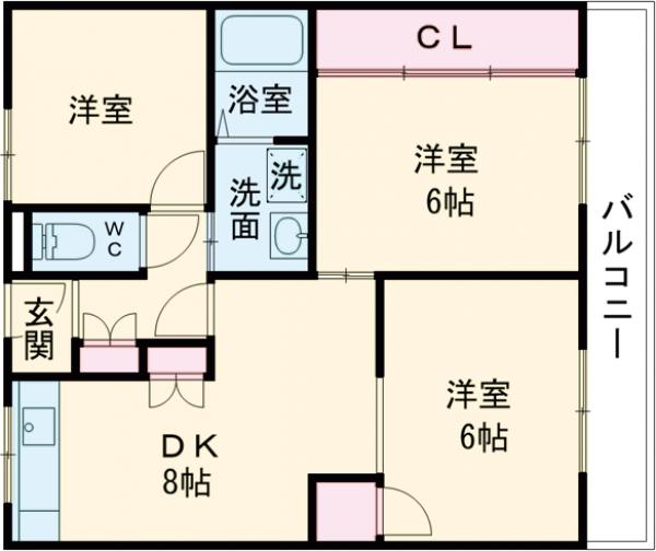 共立マンション小松里の間取り