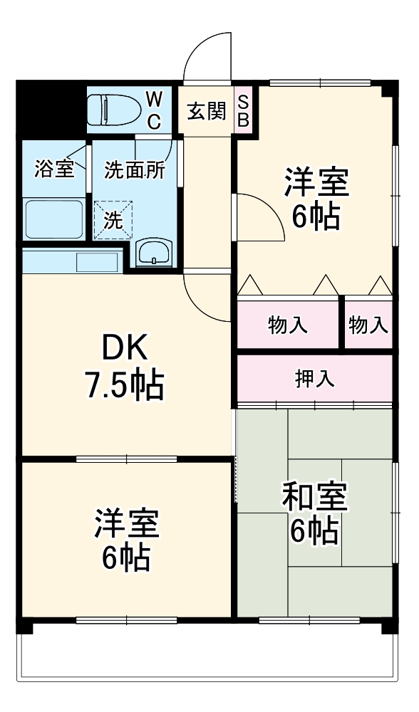 TS第一マンションの間取り
