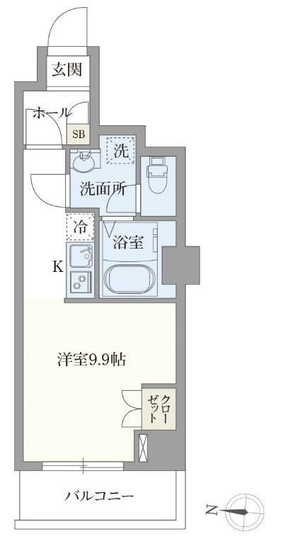 オープンブルーム押上の間取り