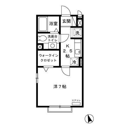 クレール四季彩の丘 弐番館の間取り