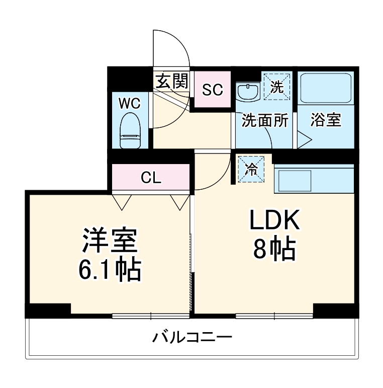 みもざ館 Ⅱの間取り