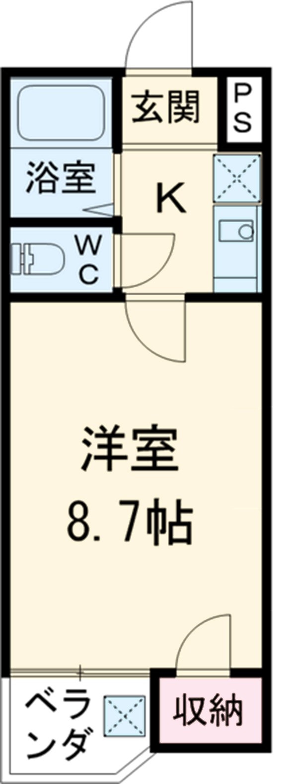 寛永ハイツの間取り